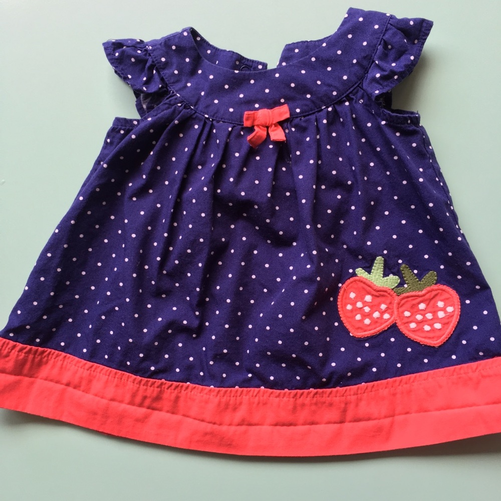 Gymboree strawberry dress 0-3 mos